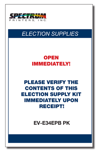 Show details for EV-E34EPB PK Early Vote Kit