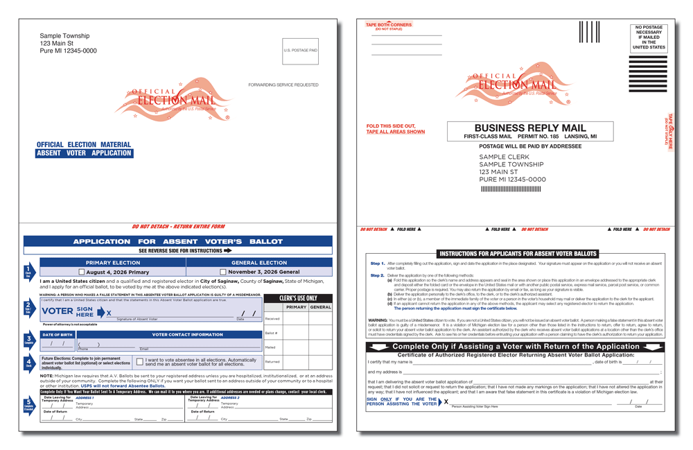 Show details for E602 Self-Mailer - Dual Election