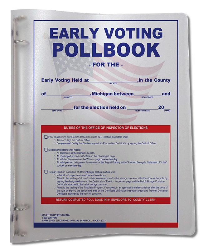 Show details for EV34EPB Pollbook