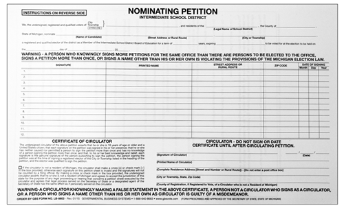Show details for LB8803 Nominating Petition - Intermediate School District