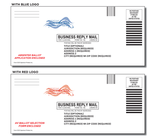 Show details for E325 AV App Return or Ballot Selection Return Envelope