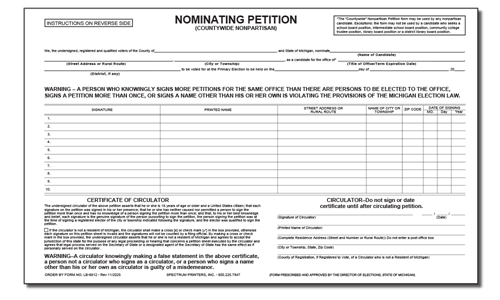 Show details for LB8812 Nominating Petition - Countywide Nonpartisan