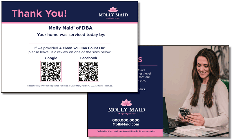 Show details for Leave Behind Review Card FB & Google