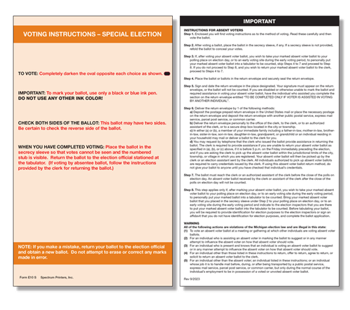 Show details for E10S Absent Voter Instructions