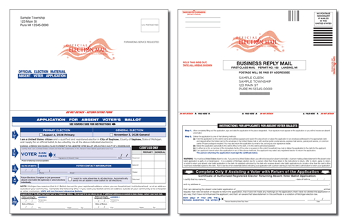 Show details for E602 Self-Mailer - Dual Election
