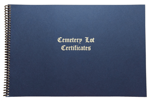 Show details for M206C Michigan Cemetery Lot Certificate Book