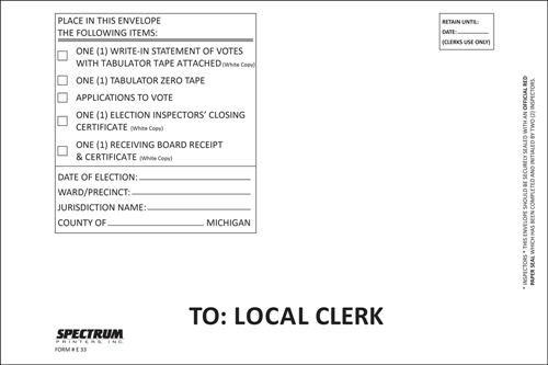 Show details for E33 Envelope