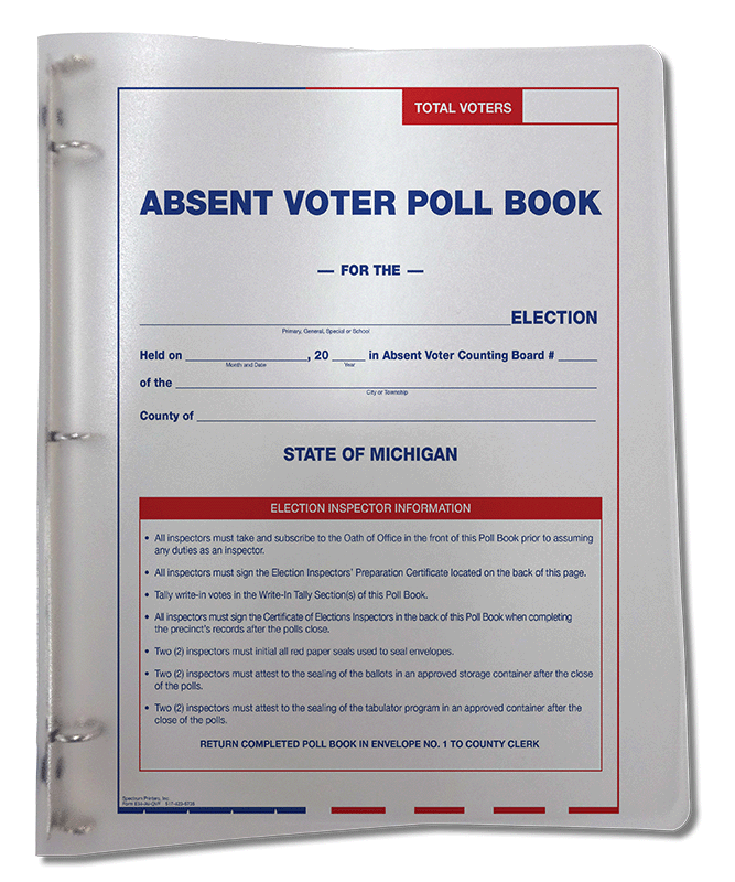 Show details for E34AVQVF Poll Book QVF