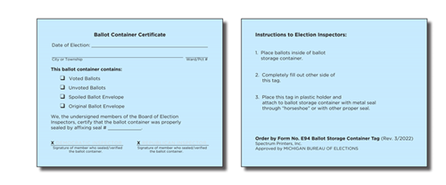 Show details for E94 Container Certificate