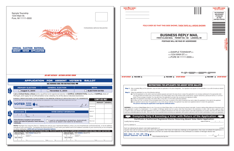 Show details for E602 Self-Mailer - Dual Election