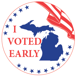 Show details for WS102 "I Voted Early" Sticker