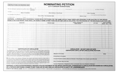 Show details for LB8805 Nominating Petition - City/Township Nonpartisan