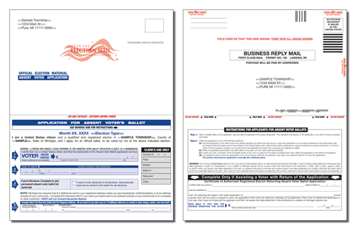 Show details for E601 Self-Mailer - Single Election