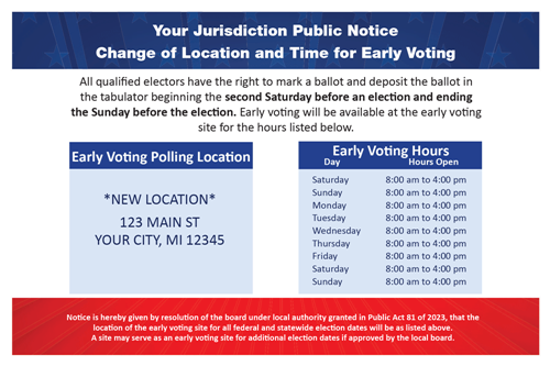 Show details for EV50 Early Voting Notification Postcard
