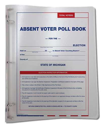 Show details for E34AVQVF Poll Book QVF