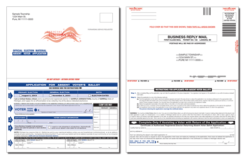 Show details for E602 Self-Mailer - Dual Election